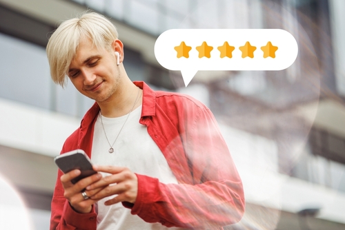 satisfied customer five star review