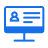 small blue desktop icon